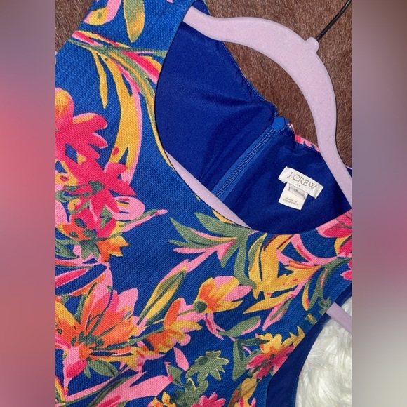 J. Crew Tropical Floral Print Sleeveless Sheath Dress - Picture 2 of 7